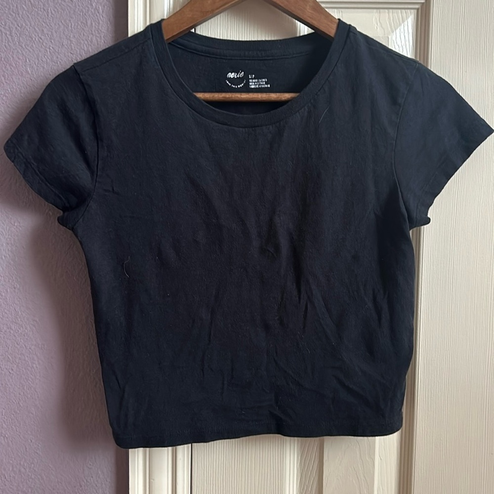 Black Aerie crop top